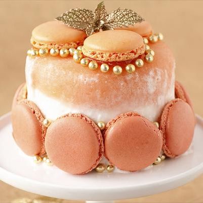 Glace meringuées aux macarons